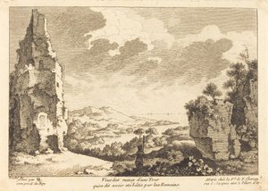 Vue des ruines d