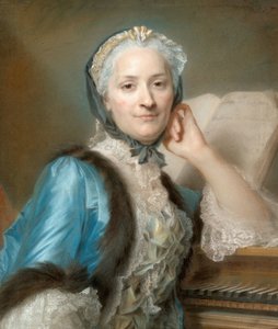 Portrait de Madame Anne-Jeanne Cassanéa de Mondonville, née Boucon (1708-1780) - Quentin de la Latour