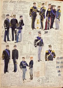 Divers uniformes du Royaume d