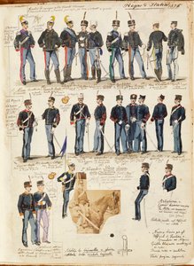 Divers uniformes du Royaume d