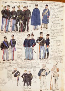 Divers uniformes du Royaume d
