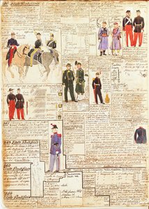 Divers uniformes des États pontificaux - Quinto Cenni