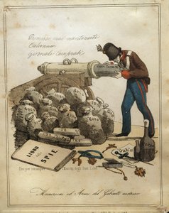 Armes et munitions du ministère autrichien, satire anti-autrichienne vénitienne - Quinto Cenni