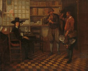 Le loyer du fermier - Quiringh Gerritsz. van Brekelenkam (attributed to)