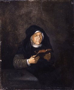 Vieille femme lisant
