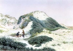 Parmi les dunes de sable à Hightown 1885