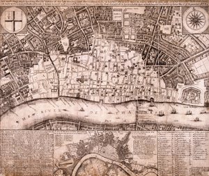 Carte de Londres, 1666 - RP