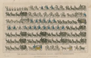 Le cortège funèbre de la Reine passant par Hammersmith