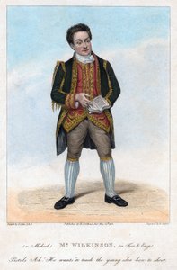 M. Wilkinson en tant que Michael dans Free and Easy, 1822 - R. Cooper