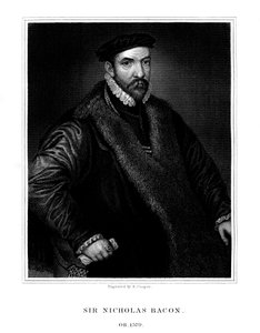 Sir Nicholas Bacon, homme politique anglais - R. Cooper