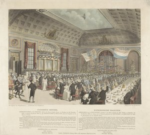 Dîner patriotique à Londres, 1813