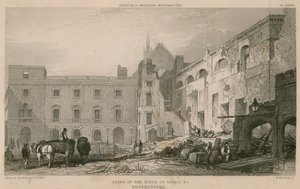 Ruines de la Chambre des Lords, Westminster - R. W. Billings