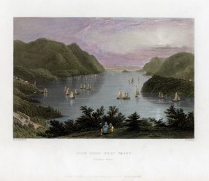 Le fleuve Hudson vu de West Point, USA, 1837