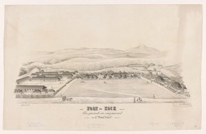 Vue de Fort de Kock Fort de Kock / Vue générale du campement / du 17e Bataillon d