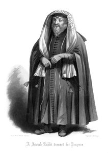Un rabbin juif habillé pour la prière - R. Young