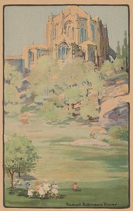 La cathédrale Saint-Jean-le-Divin depuis Morningside Park, 1914
