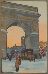 Arc de Washington au Crépuscule d