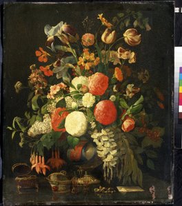 Bouquet de fleurs (Peinture de Rachel Ruysch) - Rachel Ruysh