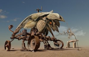 Une machine surréaliste du désert