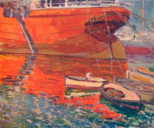 Le Navire Rouge, Barcelone, vers 1915 - Rafael Forns y Romans
