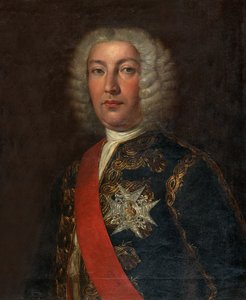 Espagnol : Juan José Navarro de Viana y Búfalo (1687-1772) Marqués de la Victoria, Capitán General de la Real Armada Portrait de l