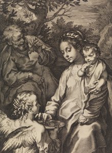La Sainte Famille avec le bol de porridge - Raffaello Guidi