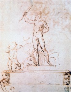 Composition de contour pour une décoration de festival, vers 1500-1520 - Raffaello Sanzio Raphael