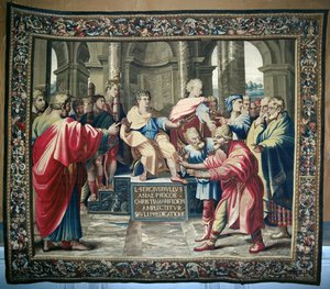Tapisserie représentant les Actes des Apôtres. L