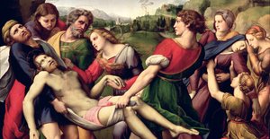 La Déposition, 1507 (détail) - Raffaello Sanzio Raphael