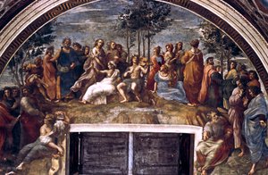 Le Parnasse, de la Stanza delle Segnatura, 1510-1511 - Raffaello Sanzio Raphael