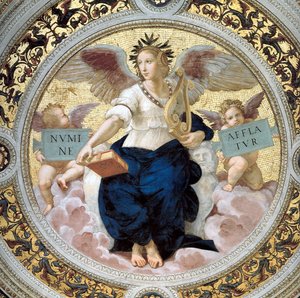 La Poésie. Stanza della Segnatura, 1508 - Raffaello Sanzio Raphael