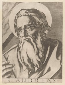 Saint André (Christ, Marie et les douze apôtres) - Raffaello Schiaminossi