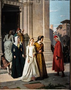 Dante rencontrant Béatrice