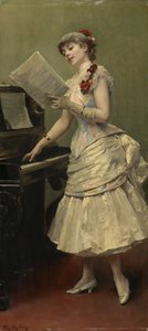 Le chanteur, vers 1880 - Raimundo de Madrazo y Garreta