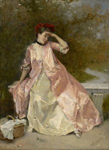 Femme avec un panier de pique-nique - Raimundo de Madrazo y Garreta
