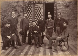 Directeur et enseignants de la Bishop Cotton School, Shimla (recto) - Raja Deen Dayal
