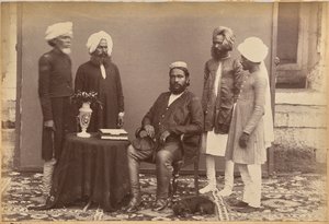 Ramkishore Singh, Rewa (recto, en haut) - Raja Deen Dayal