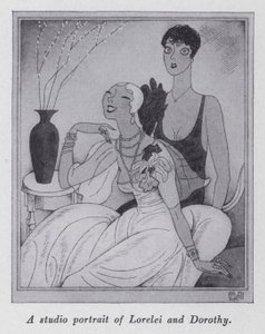 Illustration pour "But Gentlemen Marry Brunettes" par Anita Loos - Ralph Barton