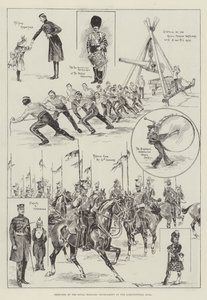Croquis au tournoi militaire royal au Agricultural Hall - Ralph Cleaver