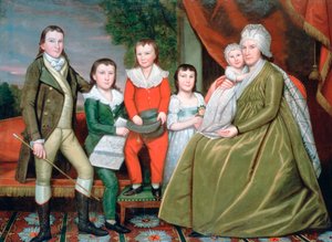 Mme Noah Smith et ses enfants, 1798 - Ralph Earl