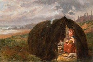 Gitans campés sur la plage, près de South Shields, 1876 - Ralph Hedley