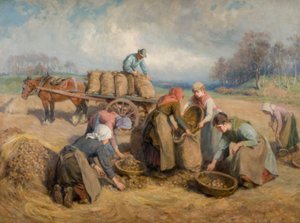 Ramasseurs de pommes de terre, Northumberland, 1903 - Ralph Hedley