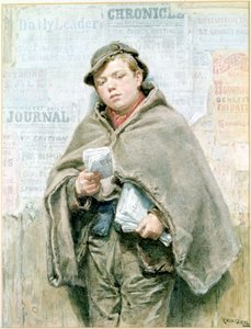 Le vendeur de journaux - Ralph Hedley