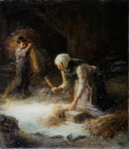 Battage des épis, 1899 - Ralph Hedley