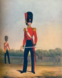 Officier des Coldstream Guards en tenue d