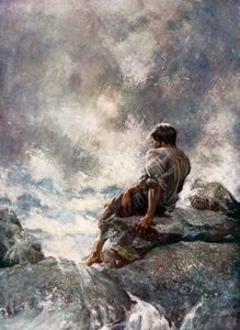 Illustration pour Robinson Crusoé de Daniel Defoe - Ralph Noel Pocock