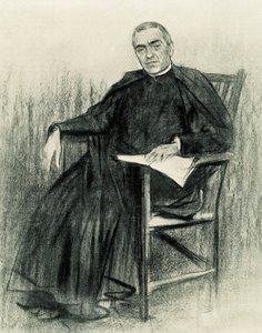 Portrait du poète catalan Jacint Verdaguer (1845-1902)