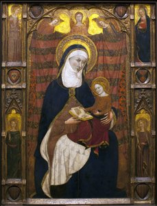 Sainte Anne et la Vierge - Peinture de Ramons Destorrents (XIVe siècle), Arnau (XIVe siècle) et Jaume Ferrer Bassa (1281-1348) - tempera sur bois, vers 1350 - Ramon Destorrents