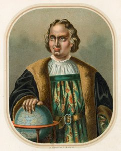 Christophe Colomb avec globe - Ramon Puiggari