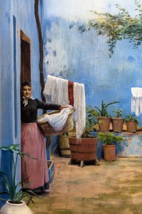 Le patio bleu